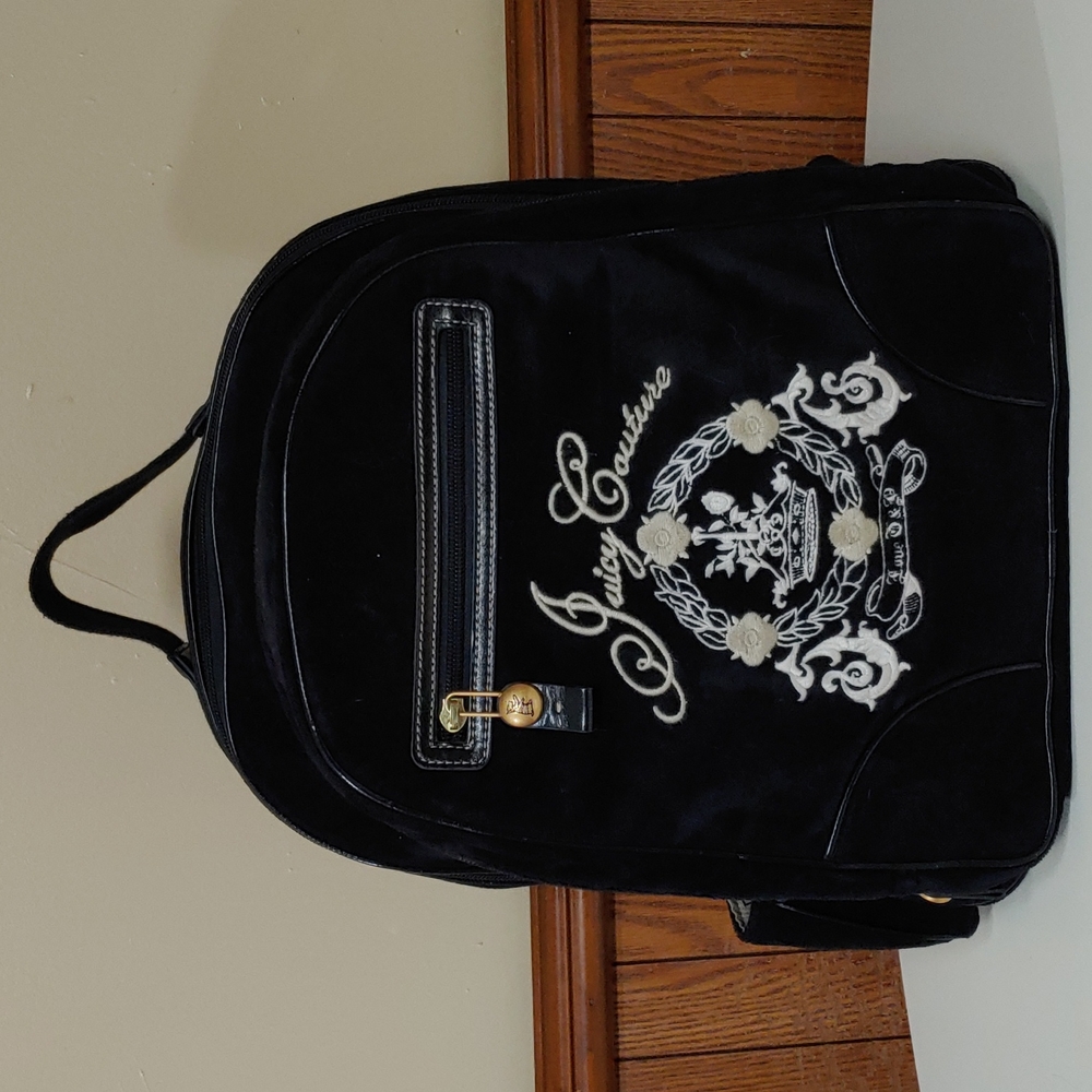 Juicy Couture y2k Vintage Velour Backpack Bag
